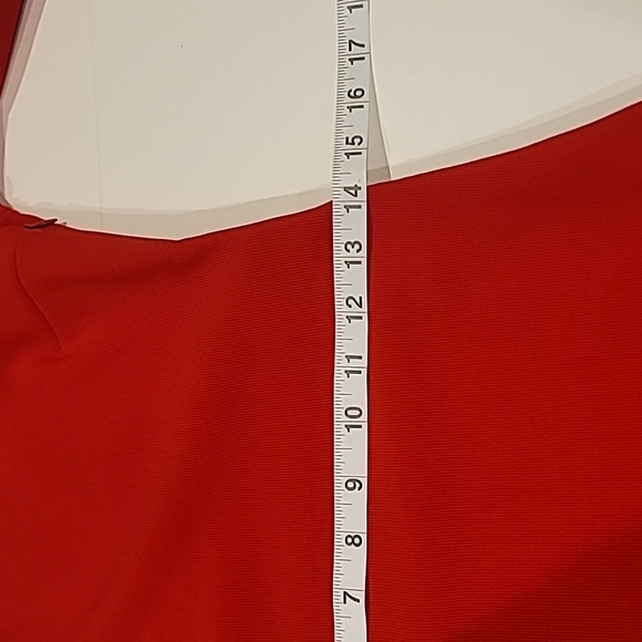 Express Cut Out Cold Shoulder Stretch Dress Red Small - Picture 8 of 12